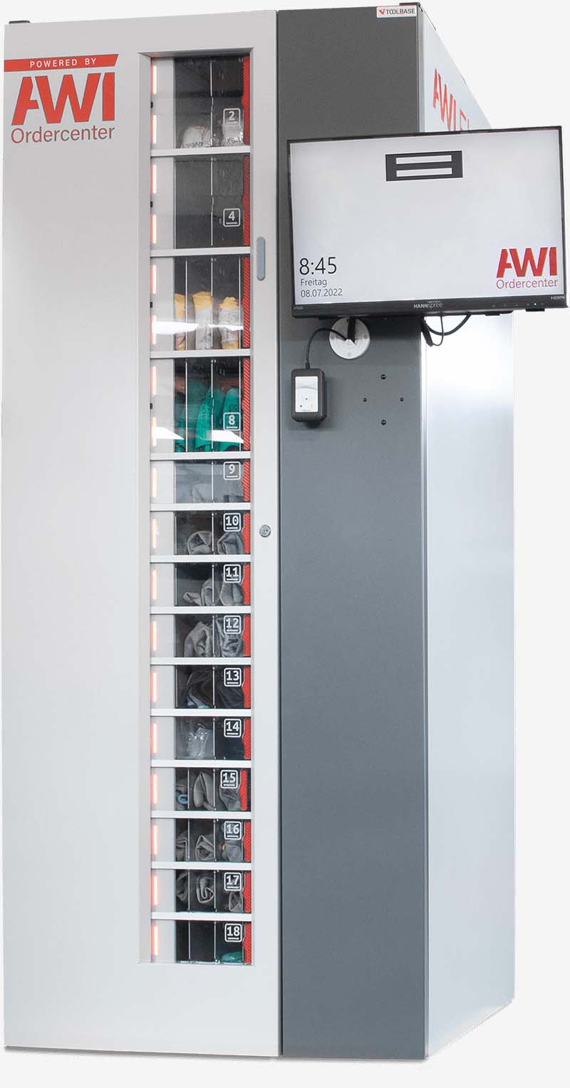 Smarter Ausgabeautomat von AWI - 24 Stunden Materialentnahme